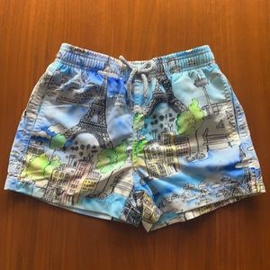 Vilebrequin Paris Print Swim Trunks